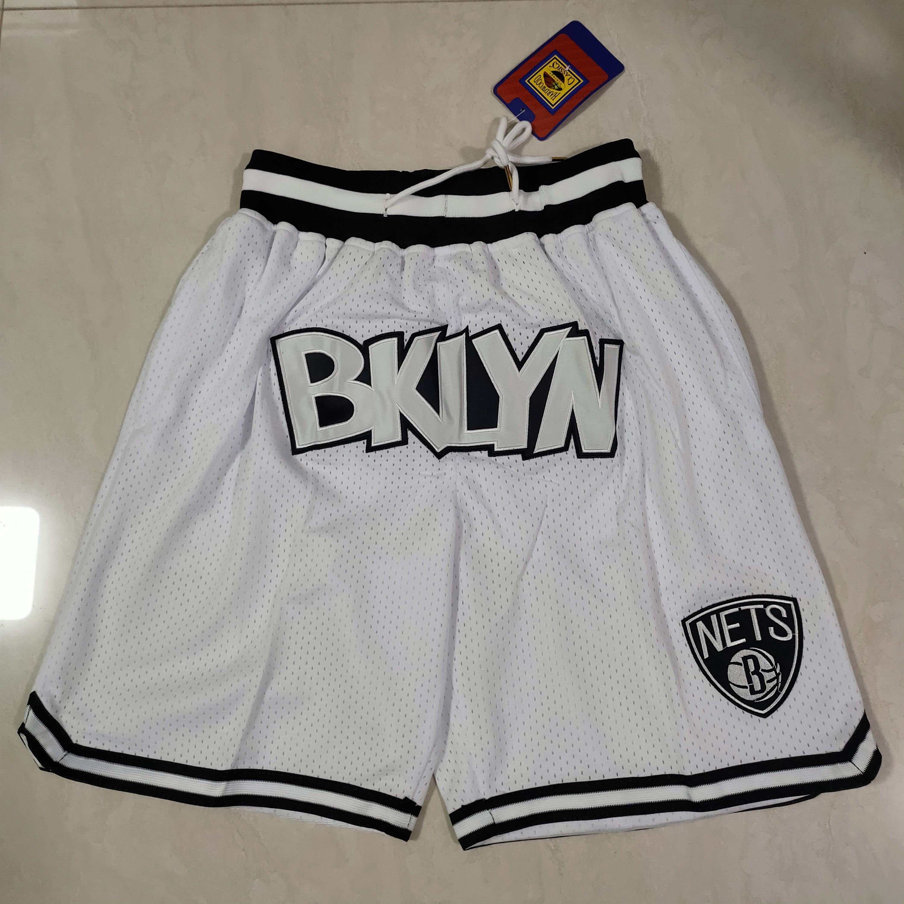 Men NBA 2021 Brooklyn Nets White Shorts->los angeles lakers->NBA Jersey